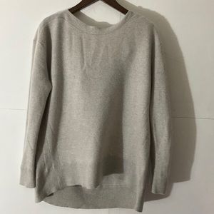 Club Monaco cashmere cowl back sweater